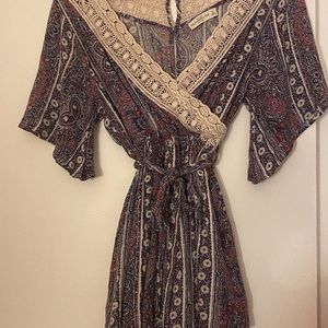 Abercrombie and Fitch Drapey Wrap front Romper